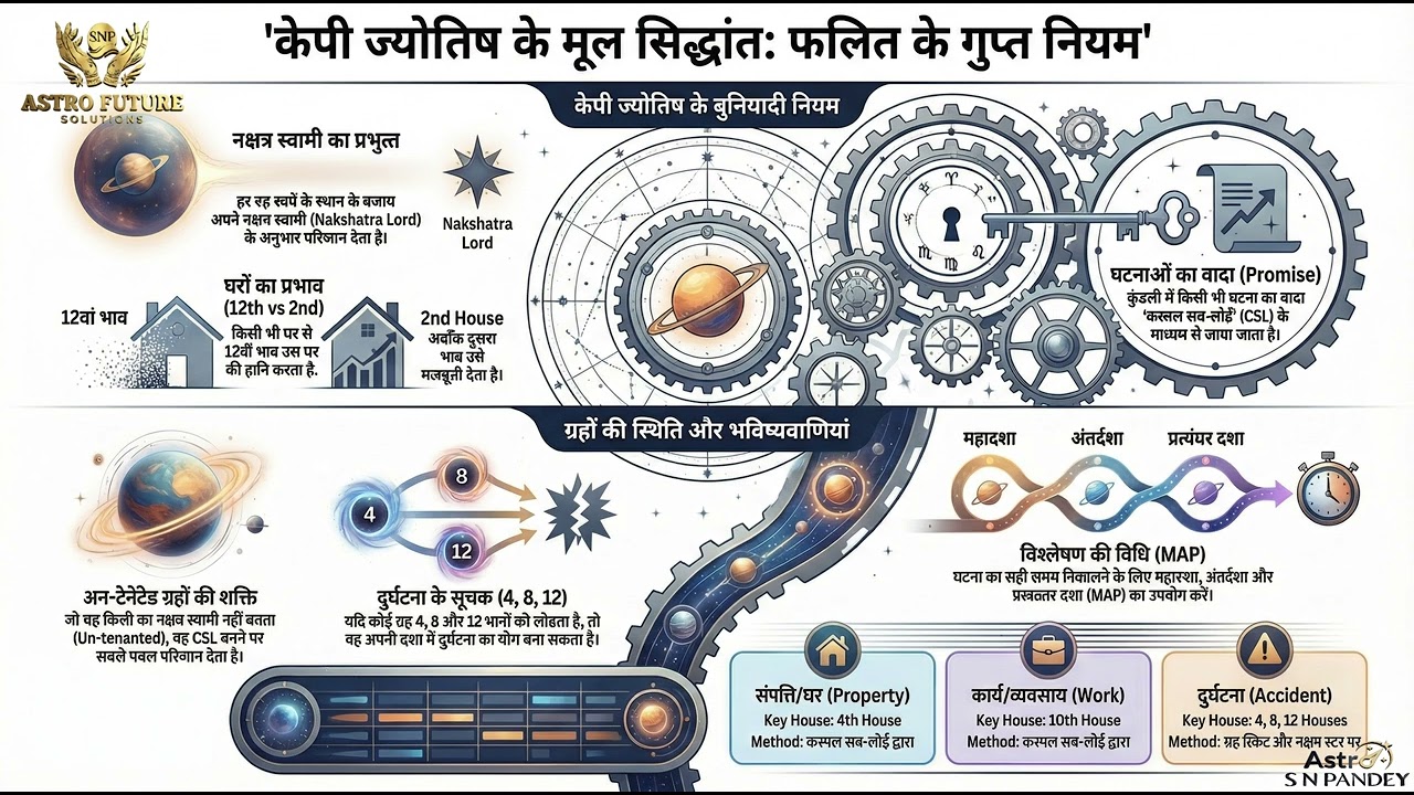 केपी ज्योतिष के मूल सिद्धांत