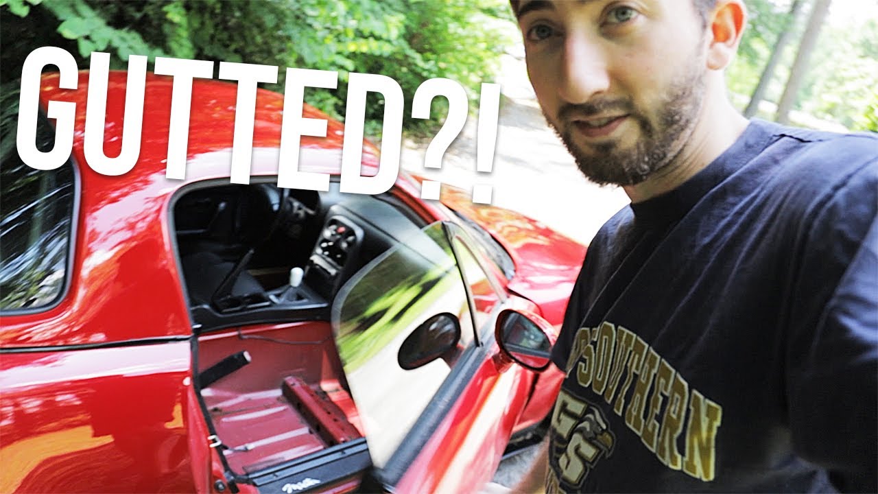vlog: I Stripped the Interior of the Miata?! + E46 Tie Rod Replace