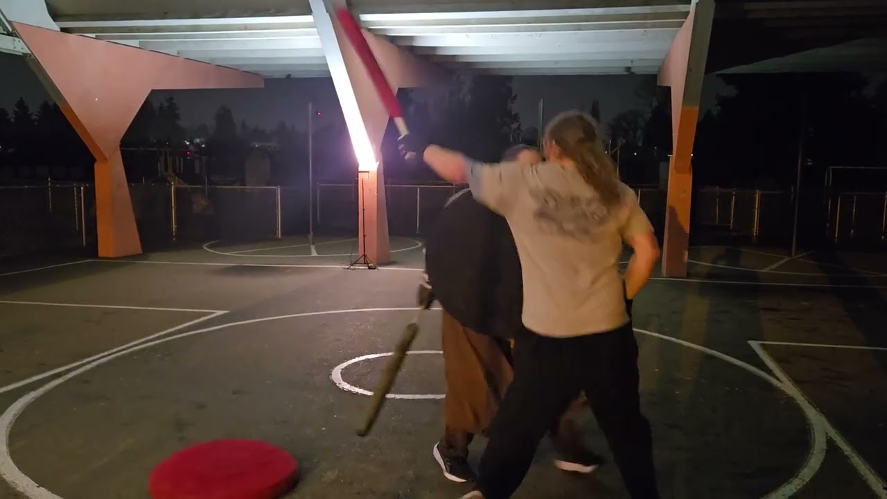 Caaaarl vs Devry thursday amtgard fighter practice
