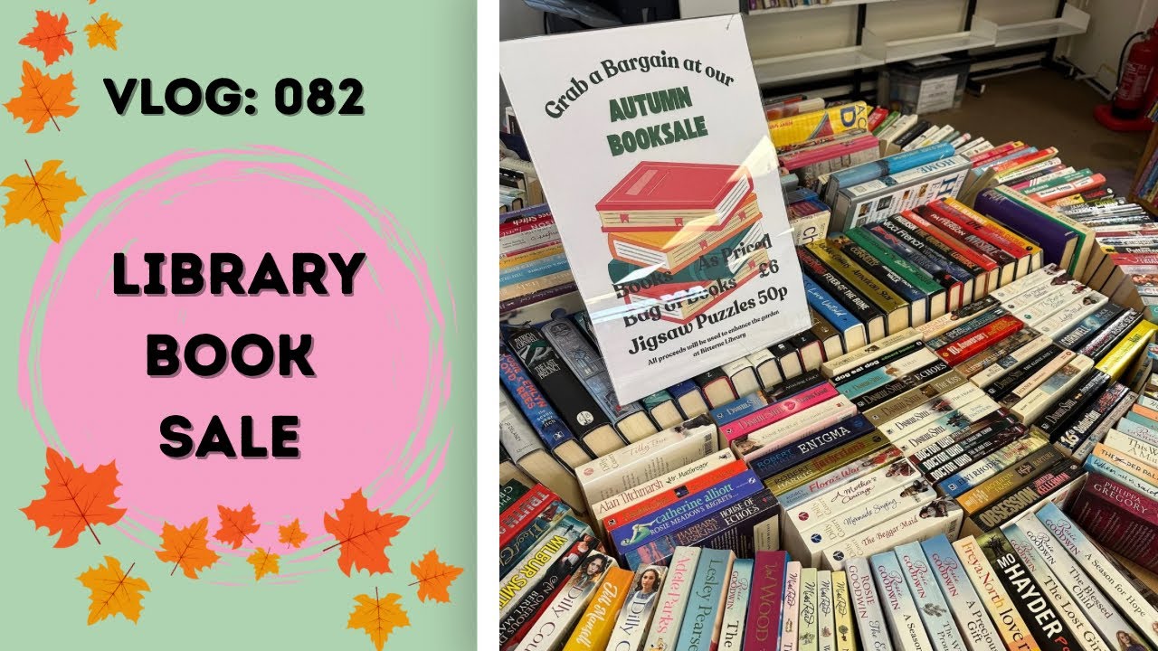 Vlog 082: 🎒Library Book Sale 🎒