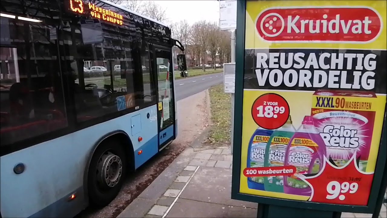 Het bus en trein vervoer rond Station Ede-Wageningen 06-01-2021