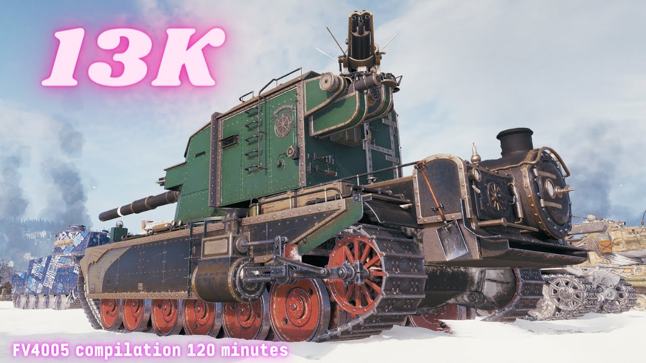 FV4005 Stage II 13K Damage , FV4005 ,FV4005 compilation 80 minutes  World of Tanks Replays 4K