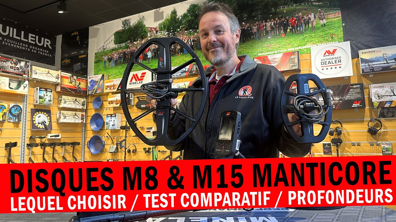 Test comparatif des disques pour Minelab Manticore