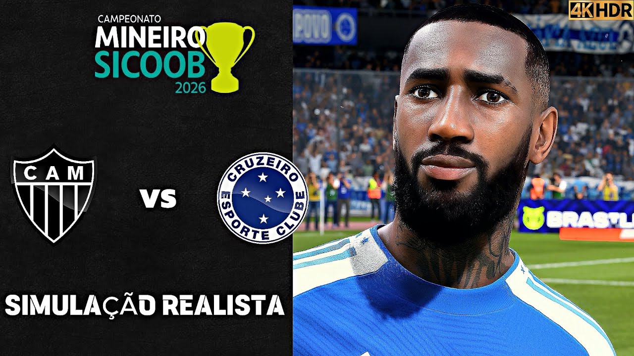 FC 26 - Atletico Mineiro vs Cruzeiro | Campeonato Mineiro | Simulação PC 4K60FPS Realista.