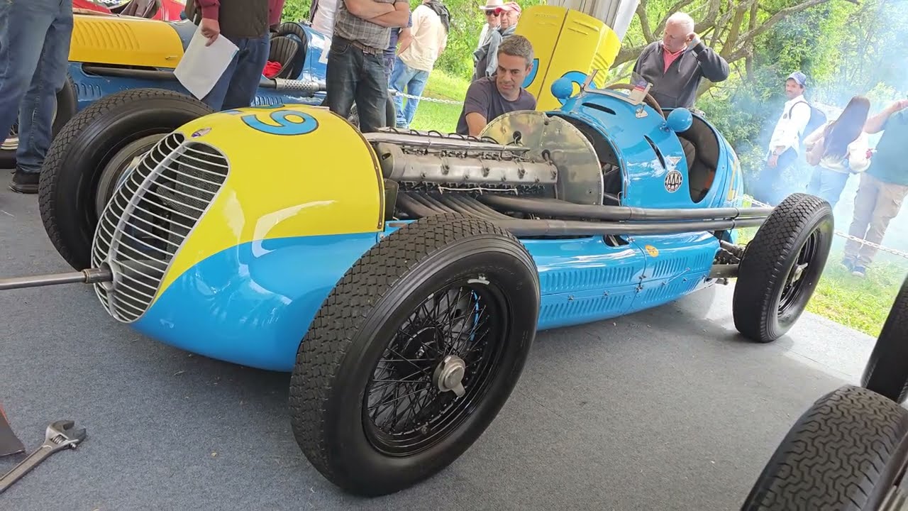 Maserati 8CL 1940 - Autoclasica 2024 - Engine start Pure sound  Rev engine. Argentina
