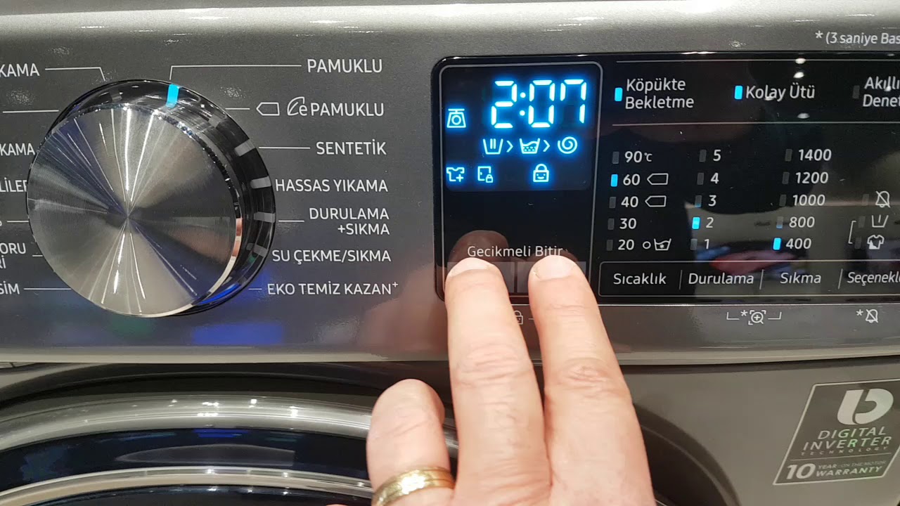 #EvdeKal SAMSUNG WW10N644RPX A+++ 10KG 1400 DEVİR ADDWASH ÇAMAŞIR MAKİNESİ ÖN İNCELEME