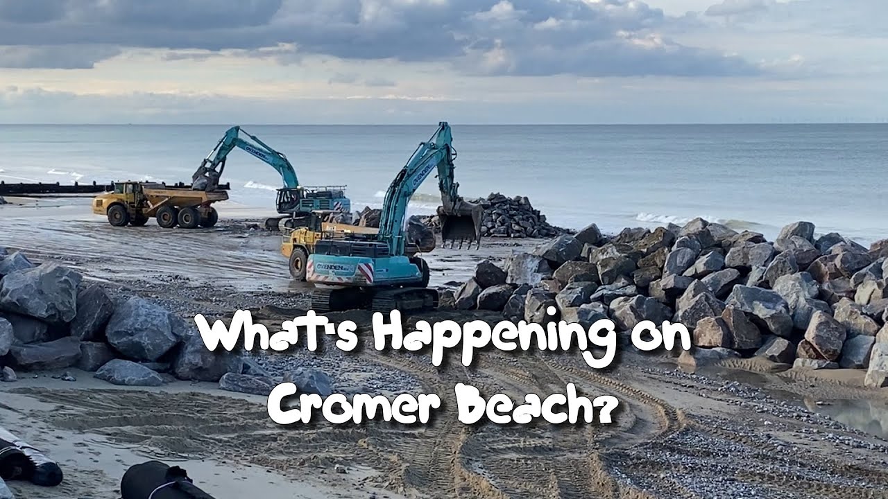 Massive 25 Million Pound Sea Defence Project Fights Coastal Erosion! Cromer, Nortfolk