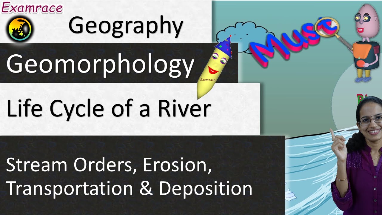 Life Cycle of a River - Stream Orders, Erosion, Transportation and Deposition