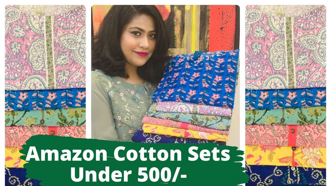 Amazon kurta set haul | Cotton kurta set haul | Kurta set under 500 Rupees 