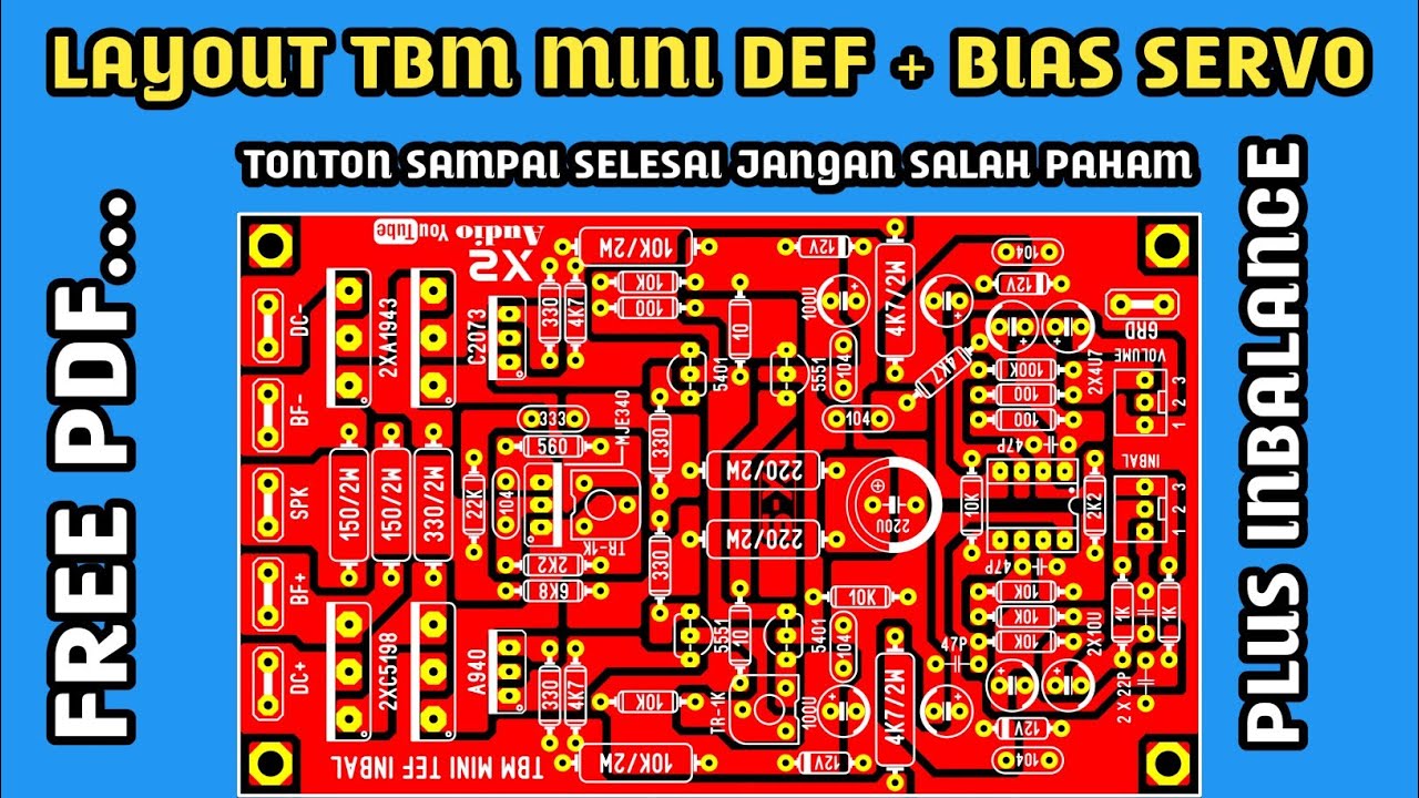 layout driver TBM MINI DEF BIAS SERVO