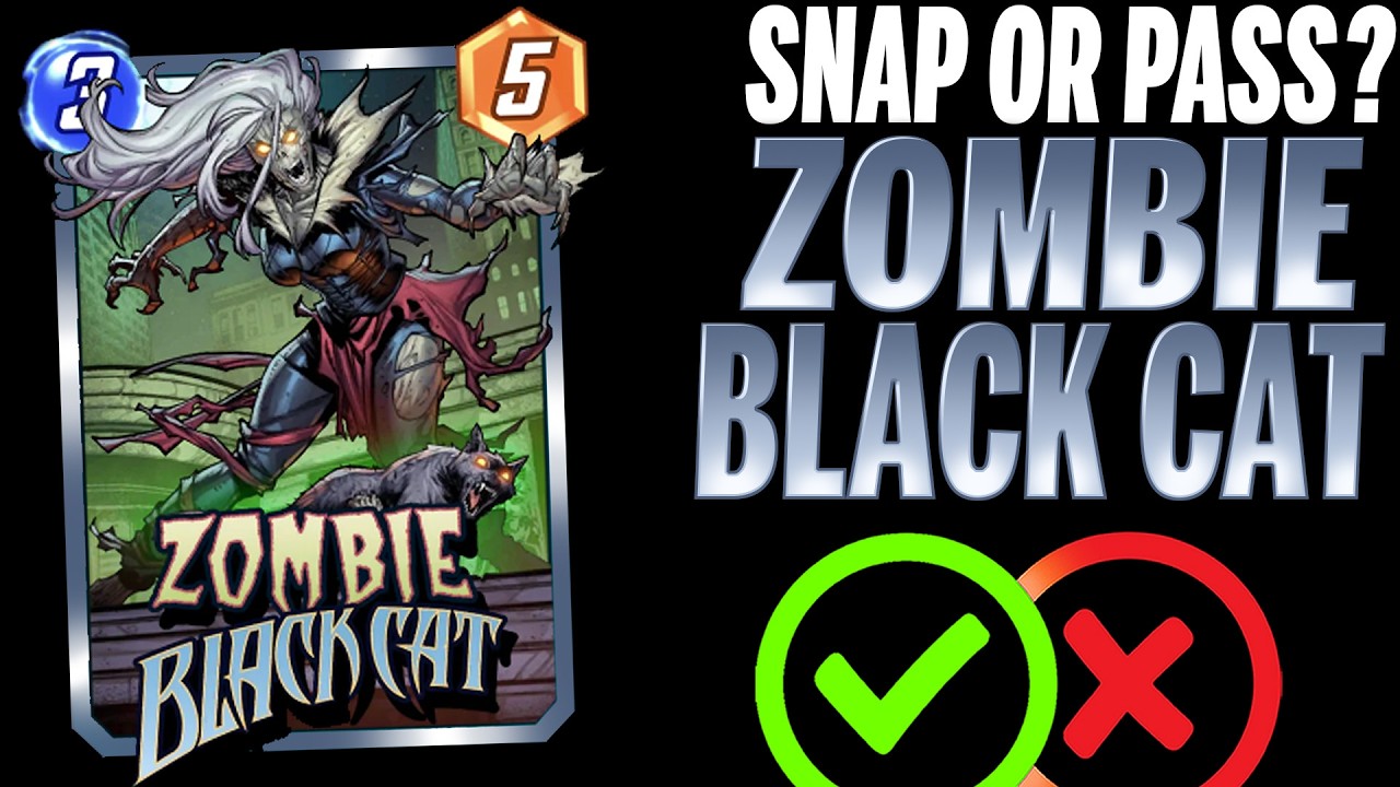 ZOMBIE BLACK CAT 🐈&zwj;⬛ Подробности и механика | Marvel Snap