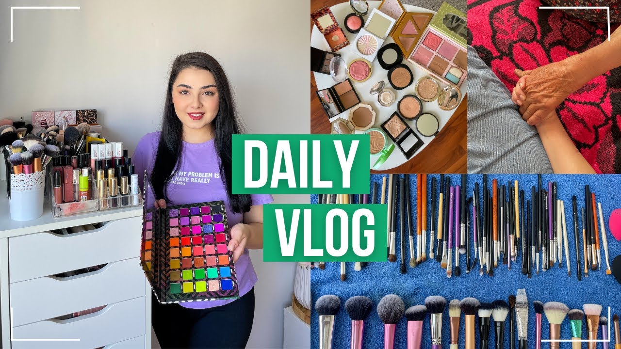 Daily Vlog | Curatenia de primavara in machiaje, cum spal pensulele corect si rapid, mergem la tara