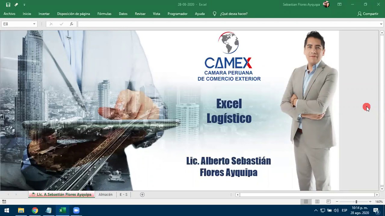 Conferencia de Excel Logístico - Sistema integrado de almacén 28 ago 2020