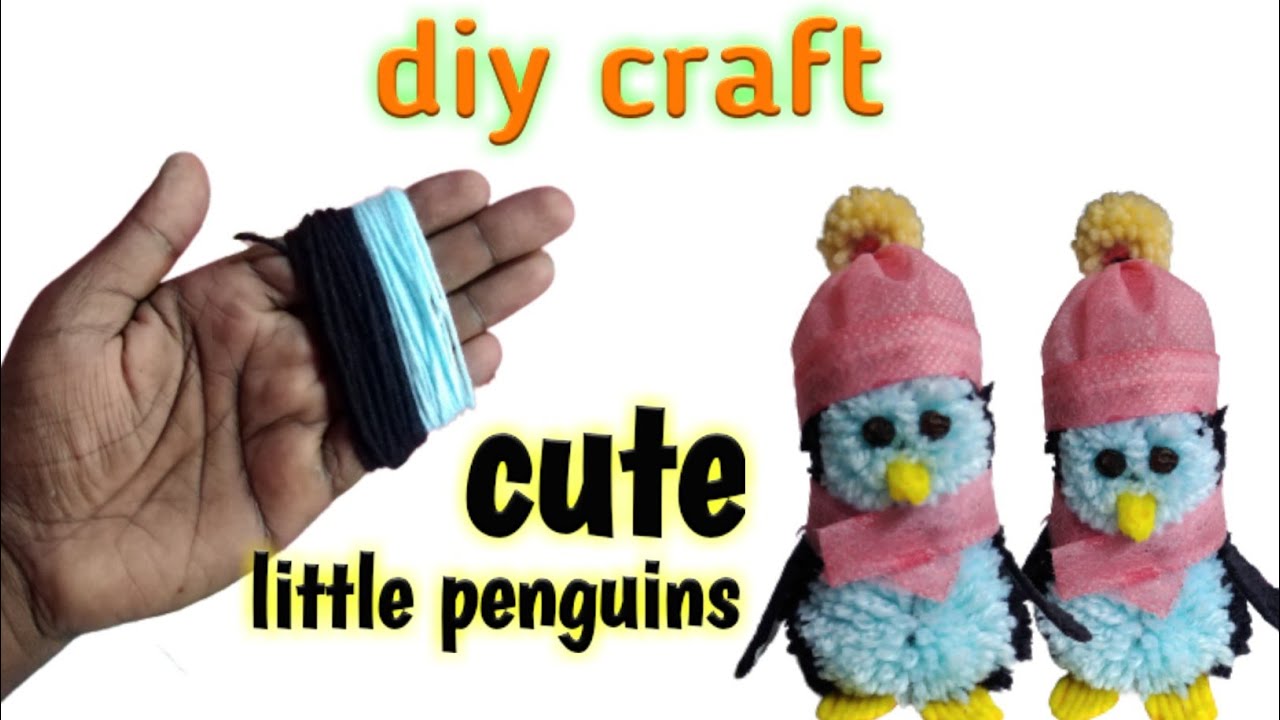 Amazing little penguin making idea with whool | super easy penguin making at home |