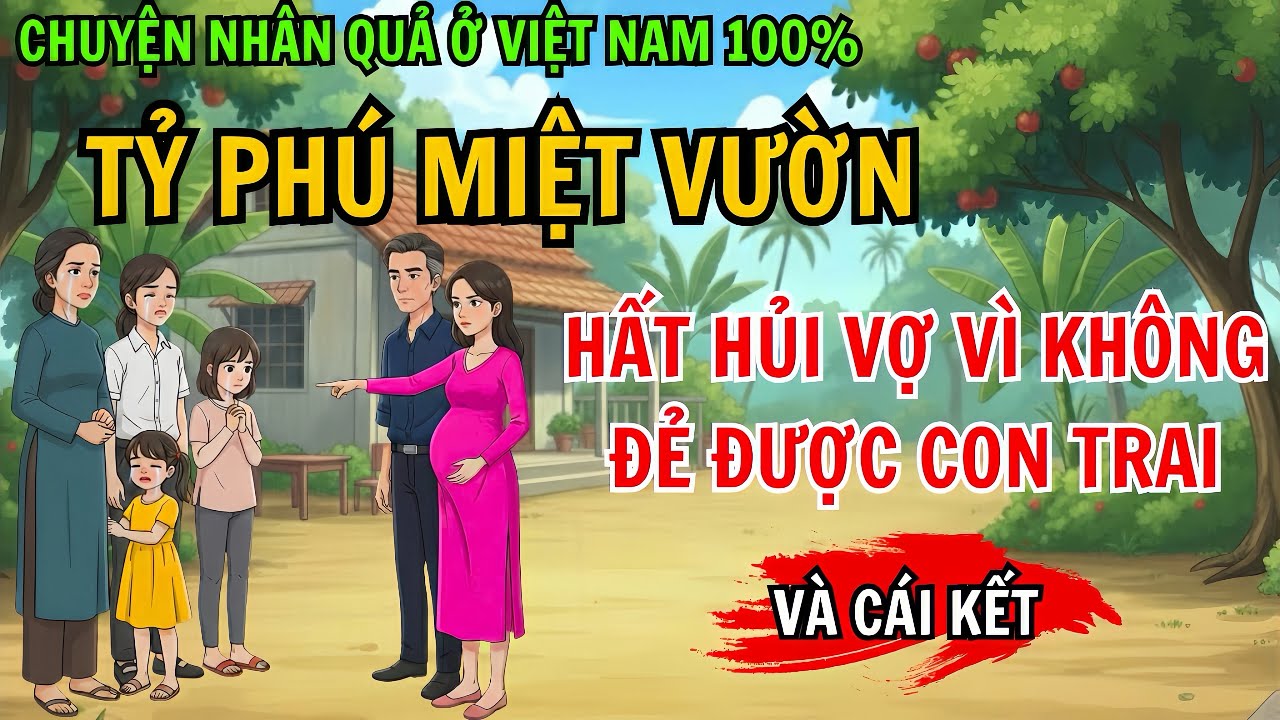 Tỷ Phú Miệt Vườn Hất Hủi Vợ Vì Không Sinh Được Con Trai – Và Cái Kết | Chuyện Nhân Quả 100%
