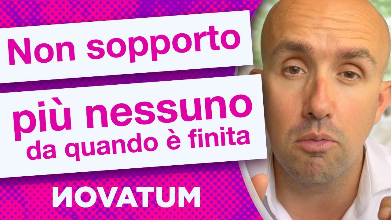 Non sopporto più nessuno da quando è finita