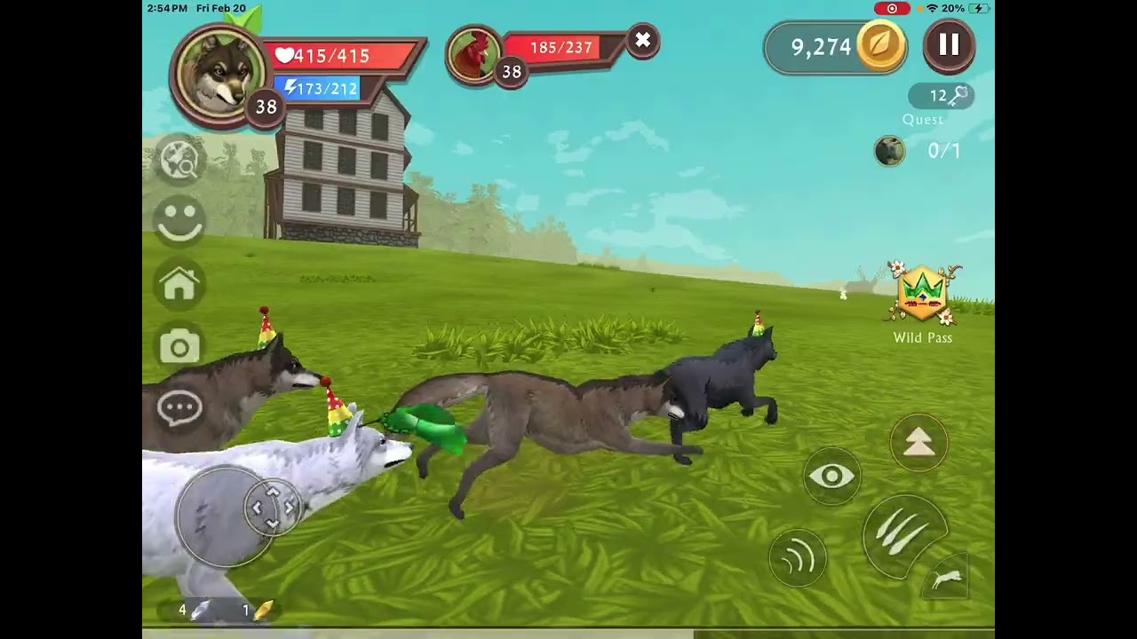 Playing WildCraft 4 Wolves