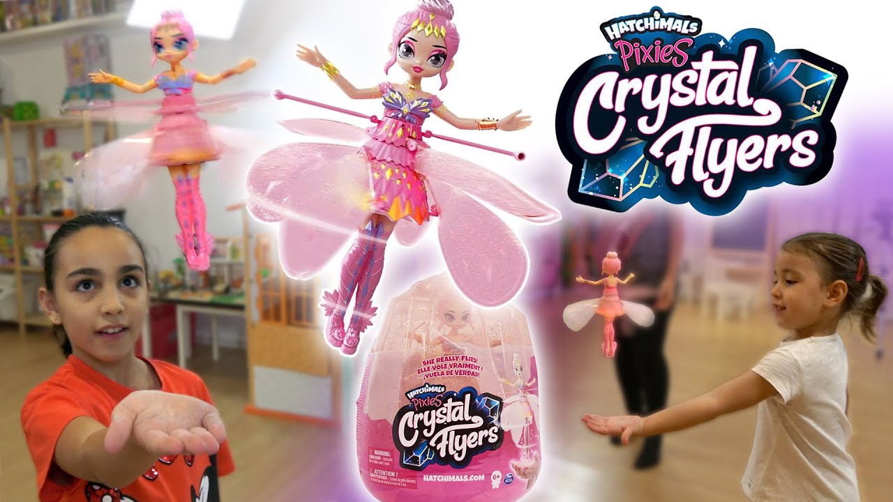 Hadas Voladora Hatchimals Pixies Crystal Flyers.