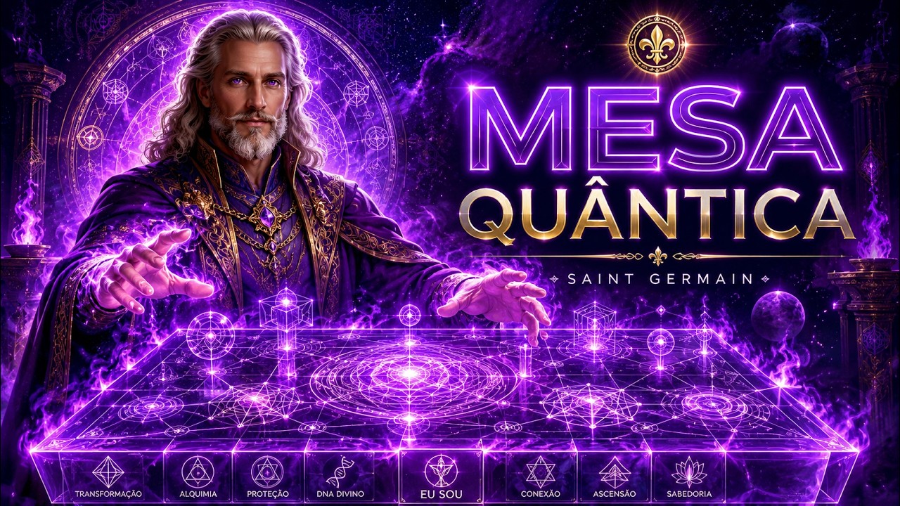 SAINT GERMAIN E A CHAMA VIOLETA: MESA QUÂNTICA QUE TRANSMUTA SEU KARMA AGORA!