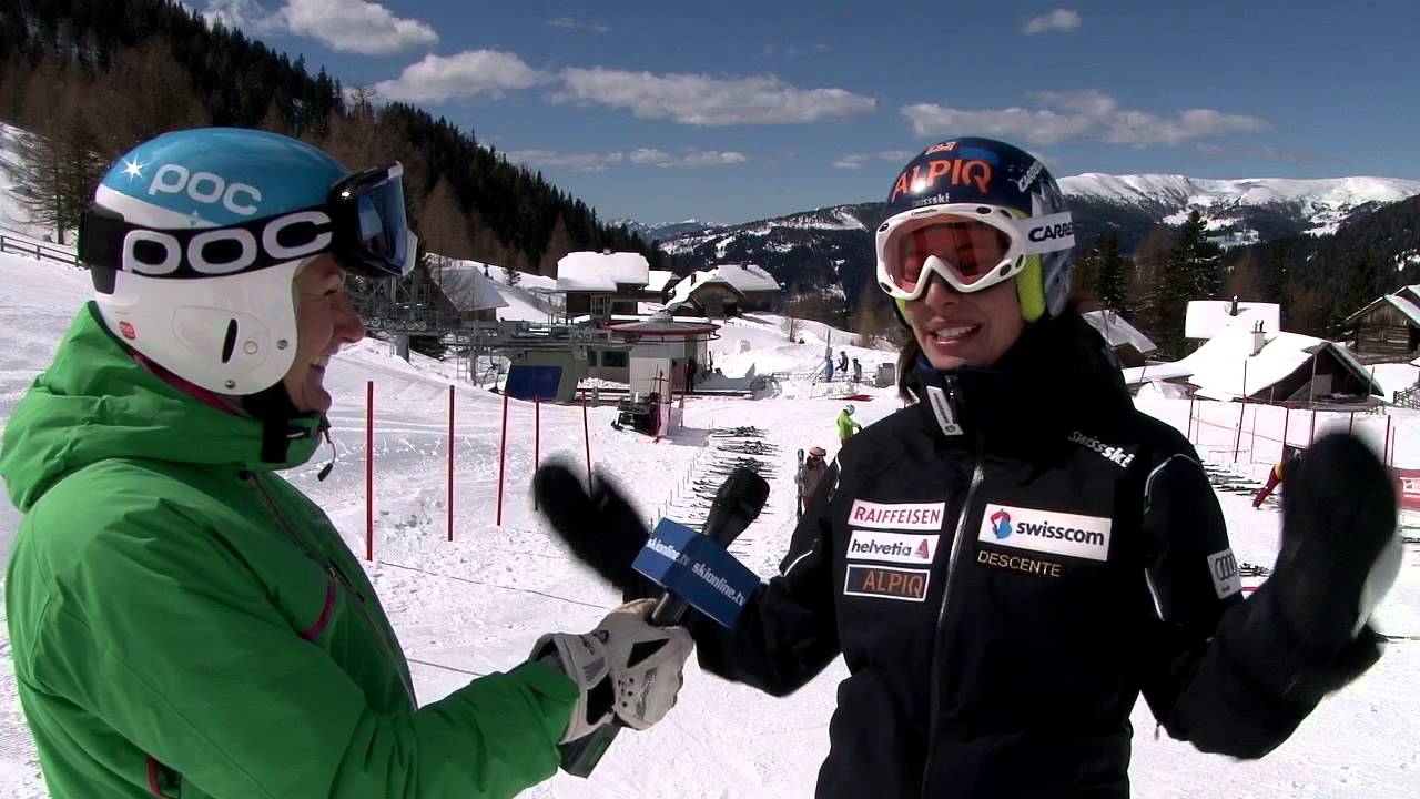 Dominique Gisin interview WorldSkitest 2013 Bad Kleinkirchheim