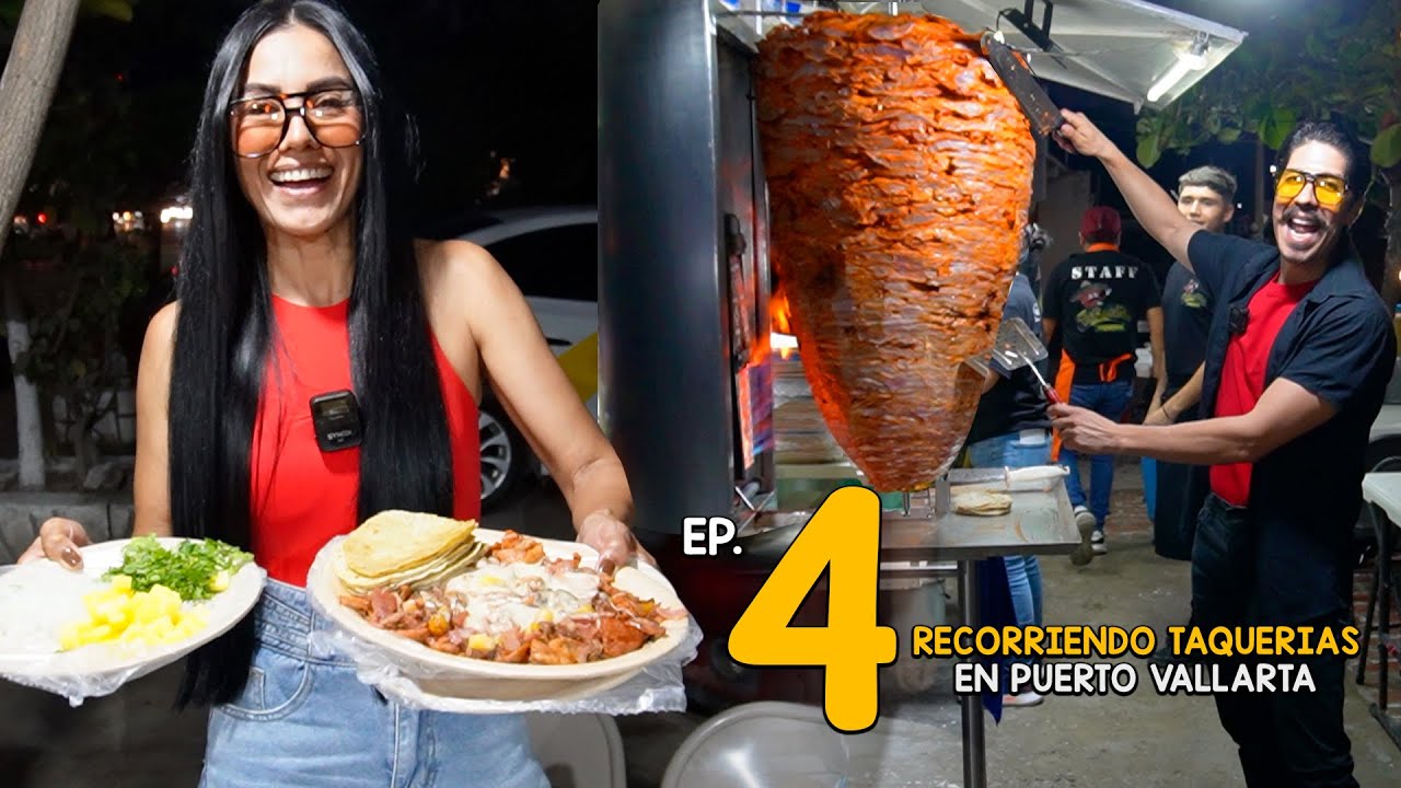 ¡TROMPO GIGANTE de 100 KILOS! 🌮🔥 La taquería más popular de Puerto Vallarta