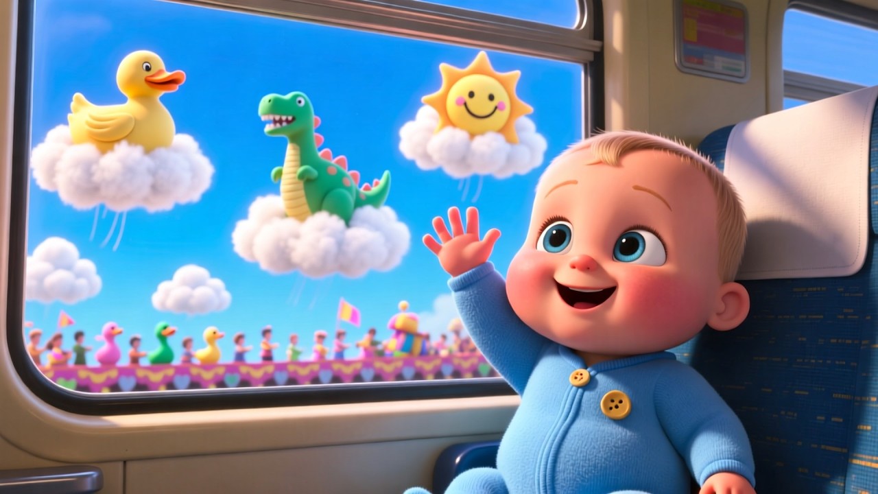 Baby's Dreamy Train Ride 🚂💭 Magical Train Adventure for Kids | Sleepytime ABC Song
