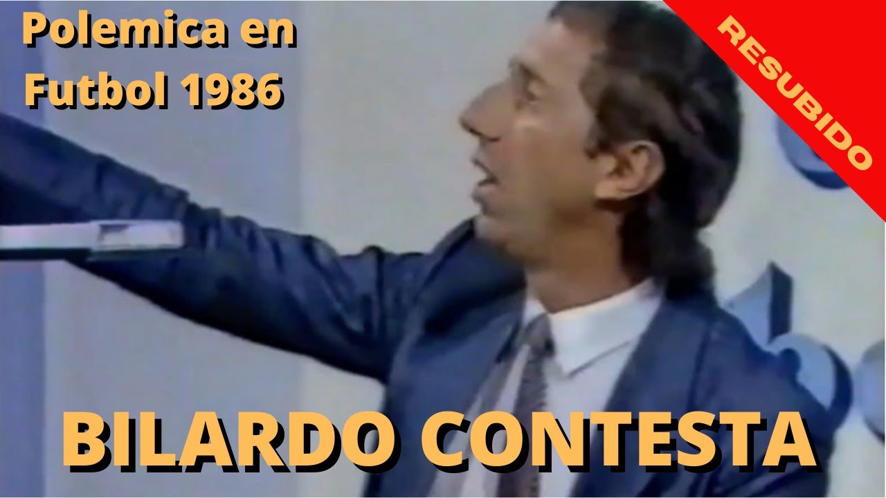 BILARDO CONTESTA  - POLEMICA EN FUTBOL - 1986 (audio mejorado)