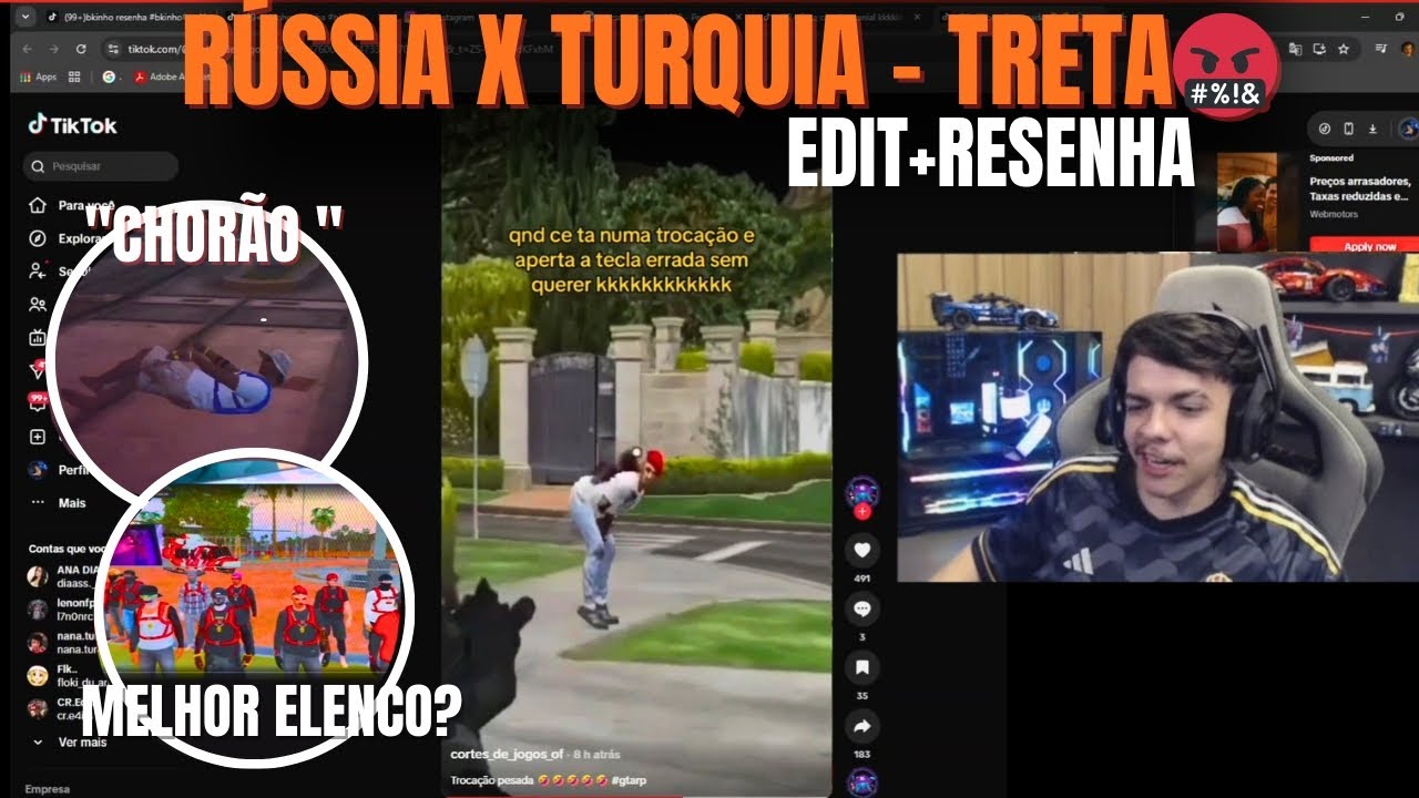 TURQUIA COLOCOU A RUSSIA PARA CHORAR 🇹🇷🇷🇺 | RESENHA+EDIT (BKINHO REACT) 🔥