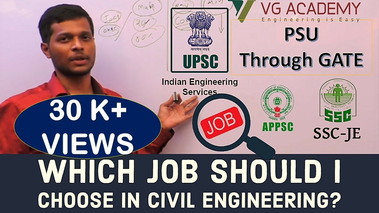 Which job should I choose in civil Engineering?