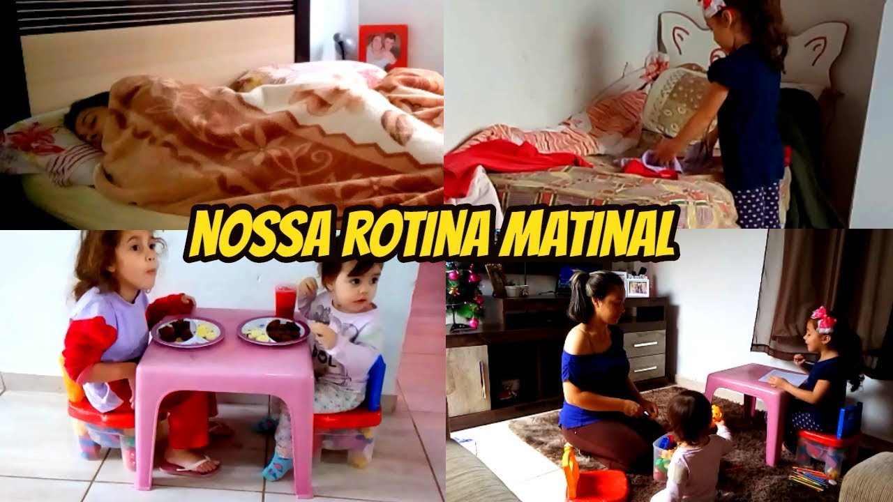 Rotina da manhã (mãe de duas)