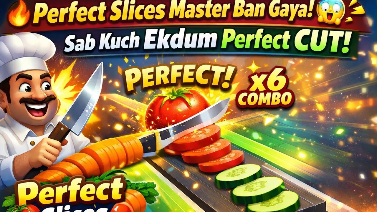 🍅🥕 Perfect Slices Challenge – Galti Ki To Game Over!