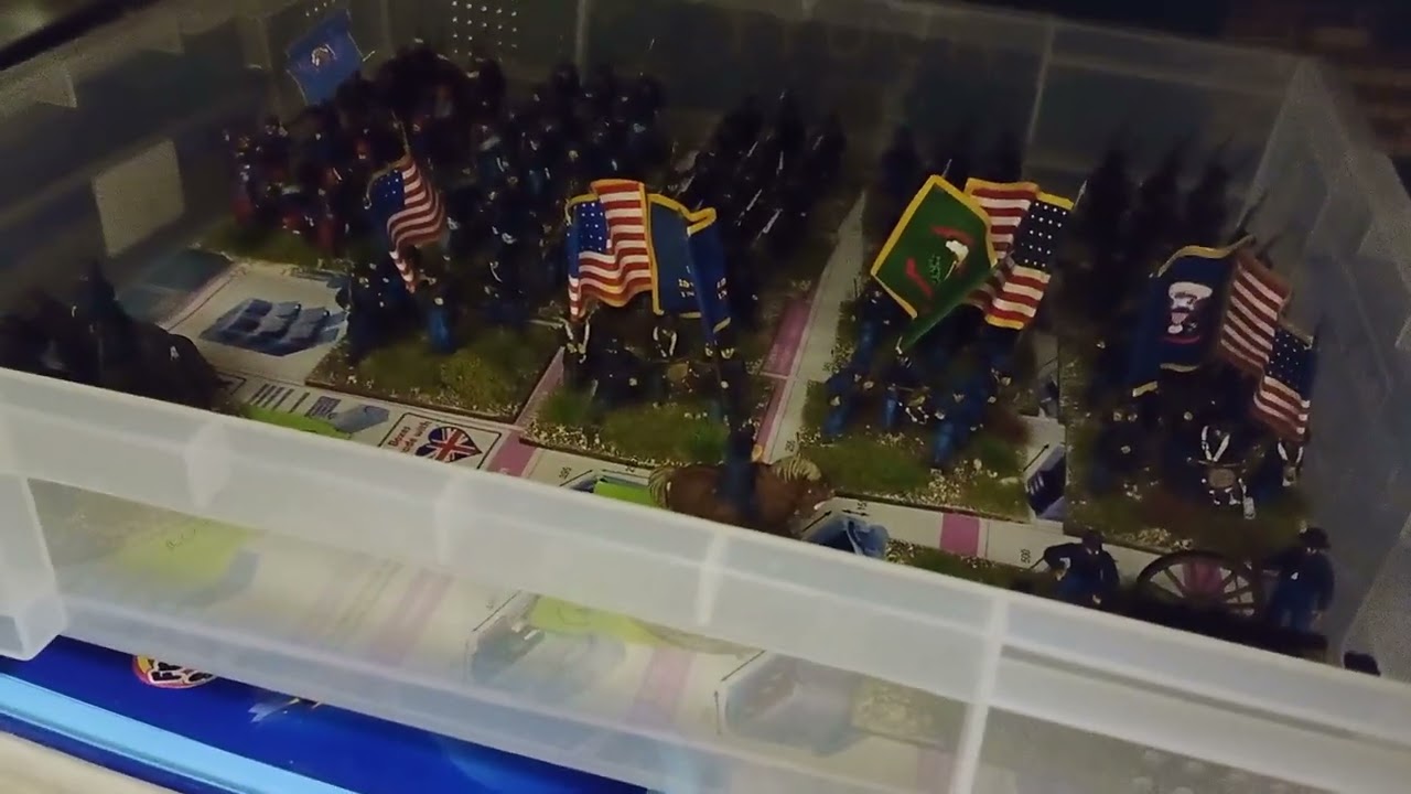 New wargames table and set up for ACW game