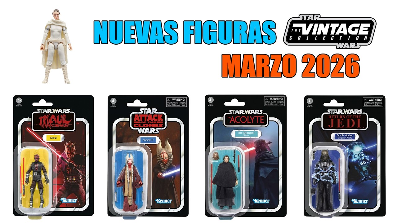 Nuevas figuras de Star Wars: The Vintage Collection en España | Marzo 2026