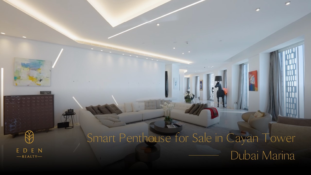 Smart Penthouse for Sale in Cayan Tower | Dubai Marina | Eden Realty