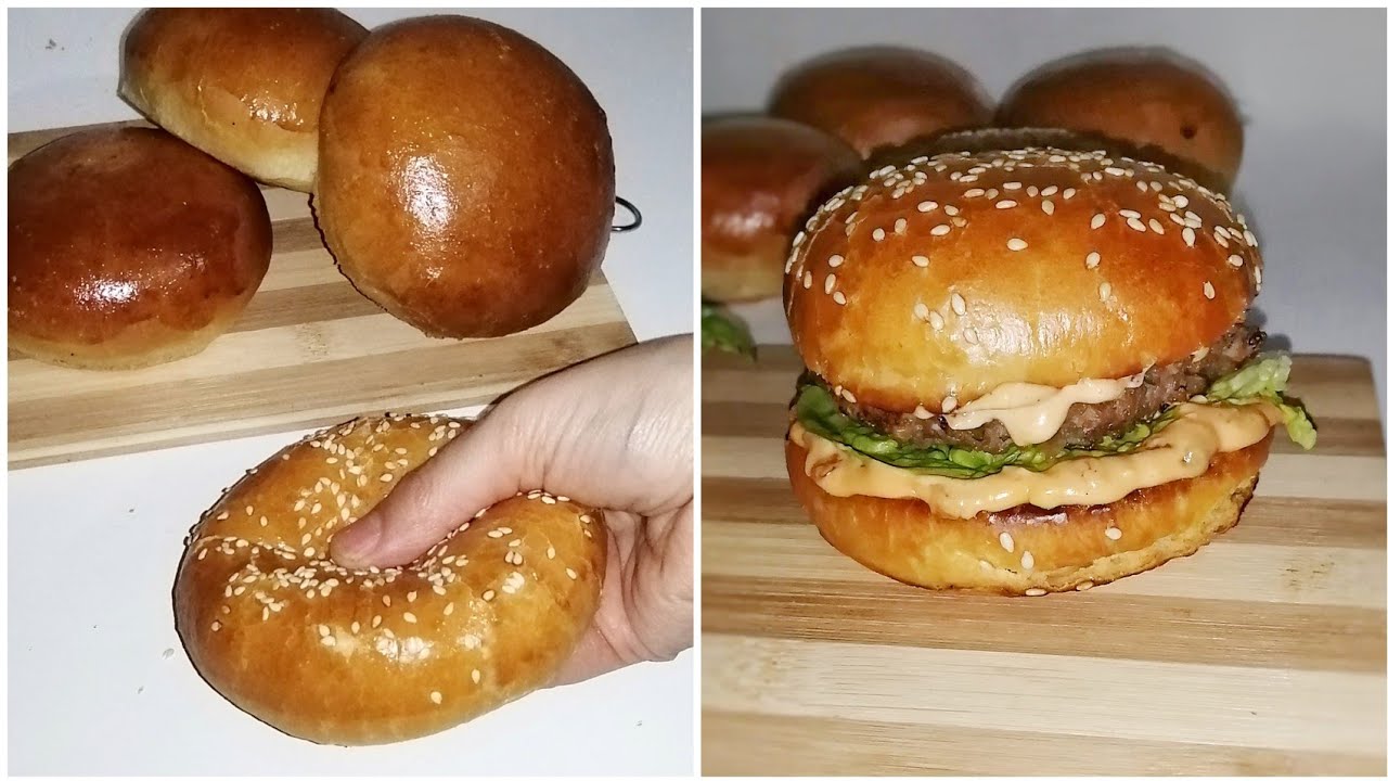 البرغر بالتفصيل الخبز الهشيش والصوص بطريقة رائعة - burger