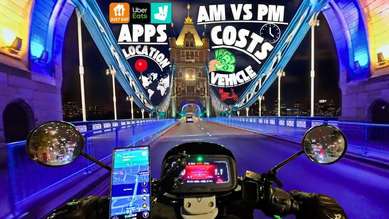 Monday Night Delivering Deliveroo In London - My TOP 5 TIPS For New Food Delivery Riders In 2025!