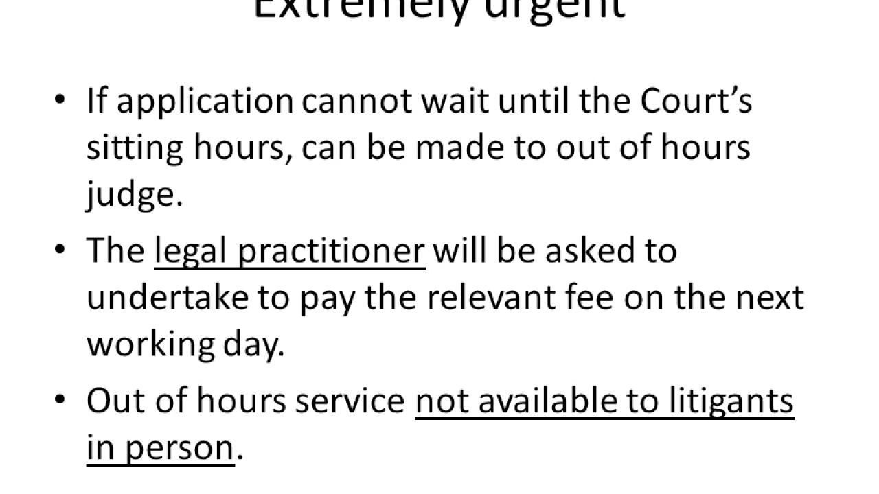 Bringing a Claim for Judicial Review interim relief