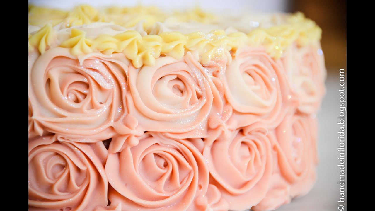 Handmade Soap - Strawberry and Lemon Rose Cake