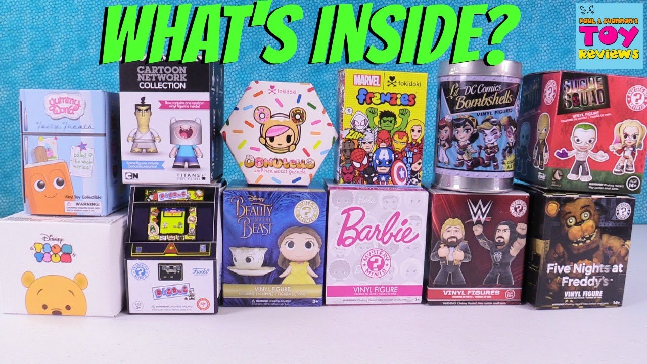 Lil Bombshells Disney Tsum Tsum Tokidoki Kidrobot Vinyl Figure Palooza Toy Review | PSToyReviews