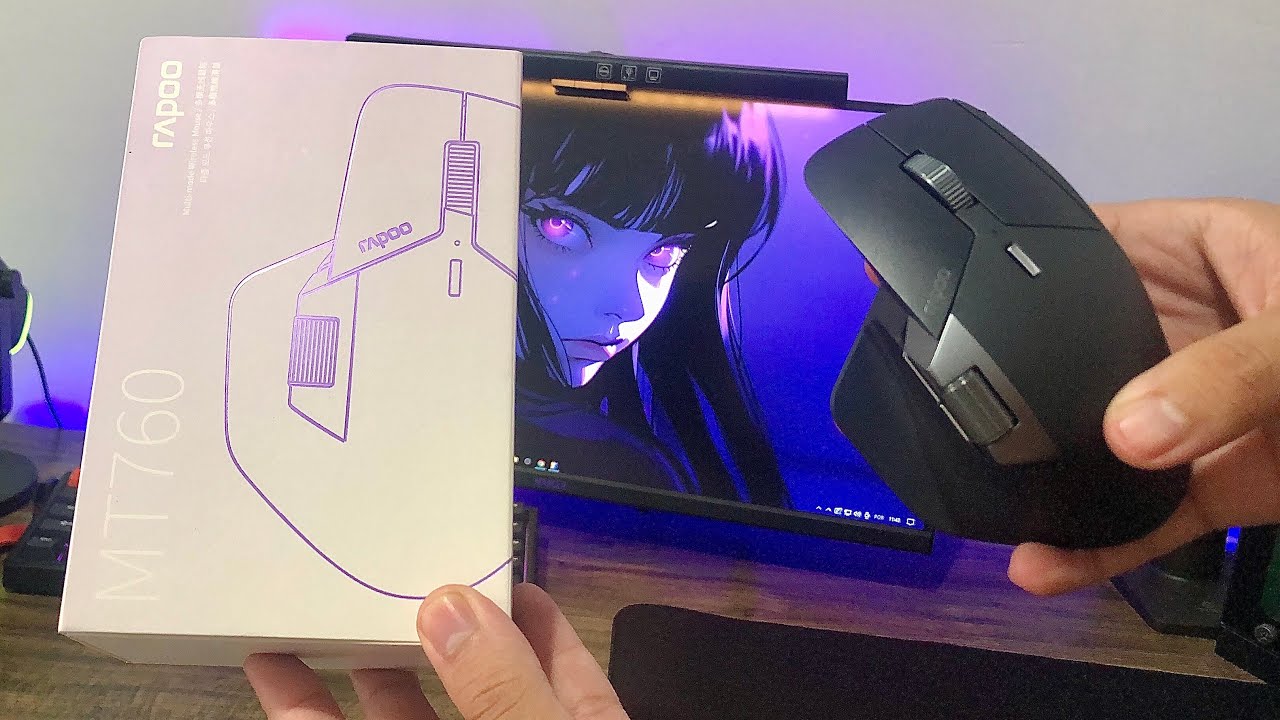COMPREI um mouse ERGONÔMICO pra melhorar minha Produtuvidade ! -  Rapoo MT760