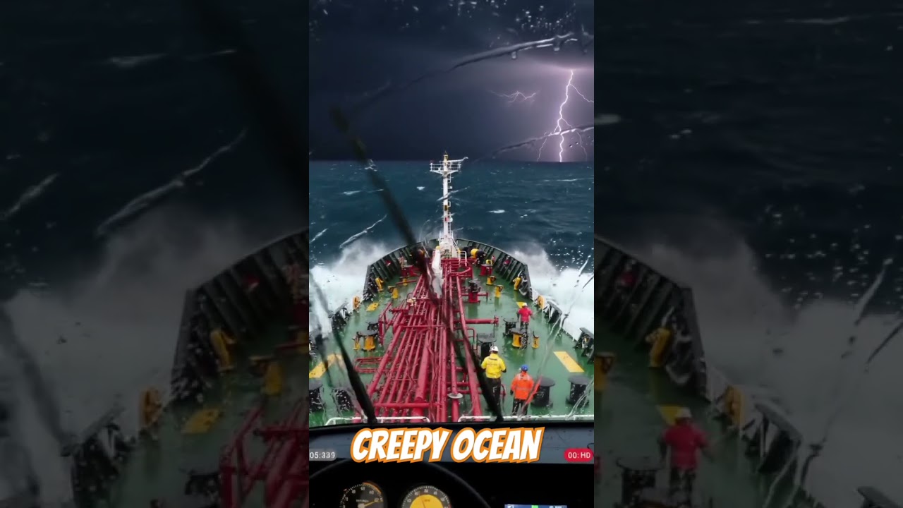 Ocean storm POV real storm at sea huge waves crashing #GiantWave #ShipInStorm #ExtremeWeather #waves