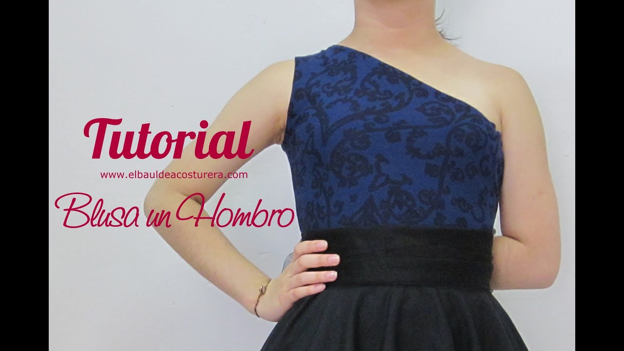 Blusa un hombro sin pinzas