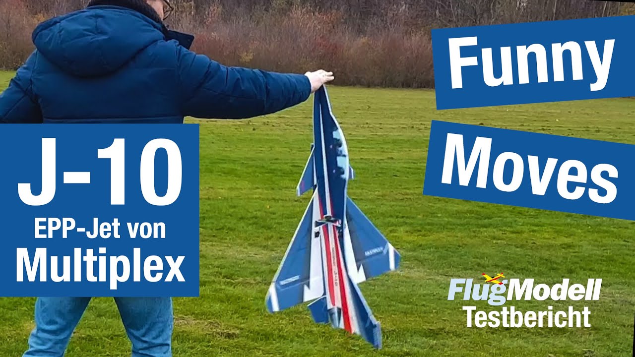J-10 Indoor von Multiplex - Fun & Action mit EPP-Prop-Jet - Testbericht in FlugModell 3/21