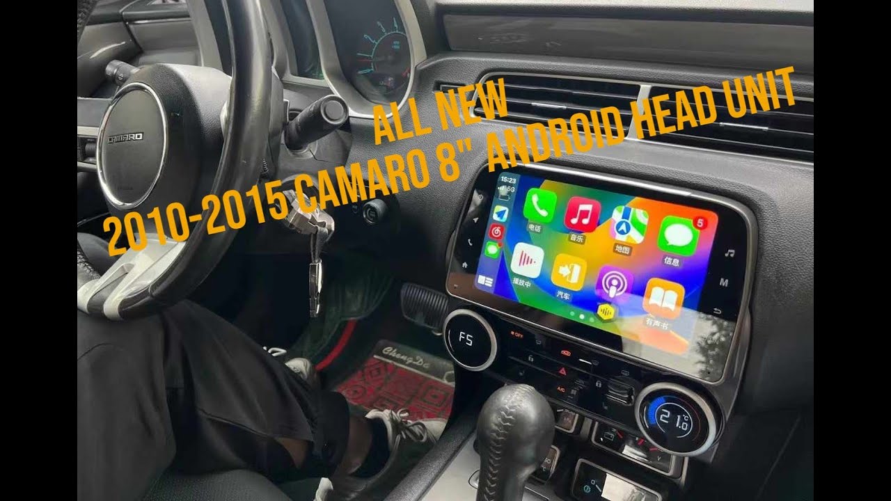 НОВАЯ магнитола Camaro Android 5-го поколения 2010-2015 гг. с 8-дюймовым экраном и кондиционером....