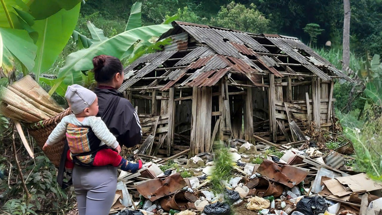 Girl SURVIVES in a 100-Year-Old Wooden House — A Spectacular Transformation That Amazes Everyone