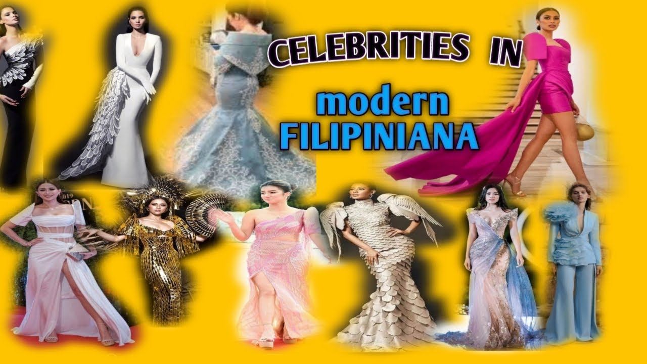 BEST MODERN FILIPINIANA DRESS  WORN BY CELEBRITIES