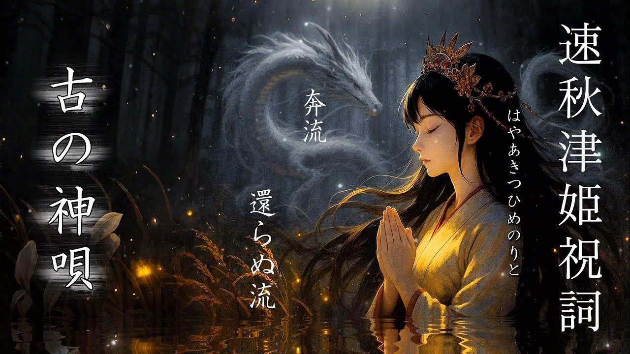 【聴き流す神唄/速秋津姫祝詞】境を越え-禊の姫神と儚い海と大地の記憶