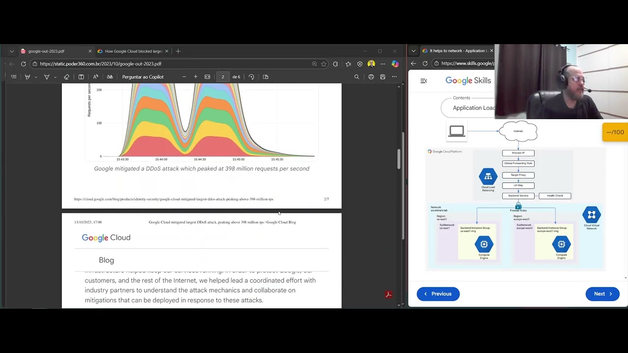 Google Arcade Brasil - Google Skills - Application Load Balancer with Cloud Armor - GSP215
