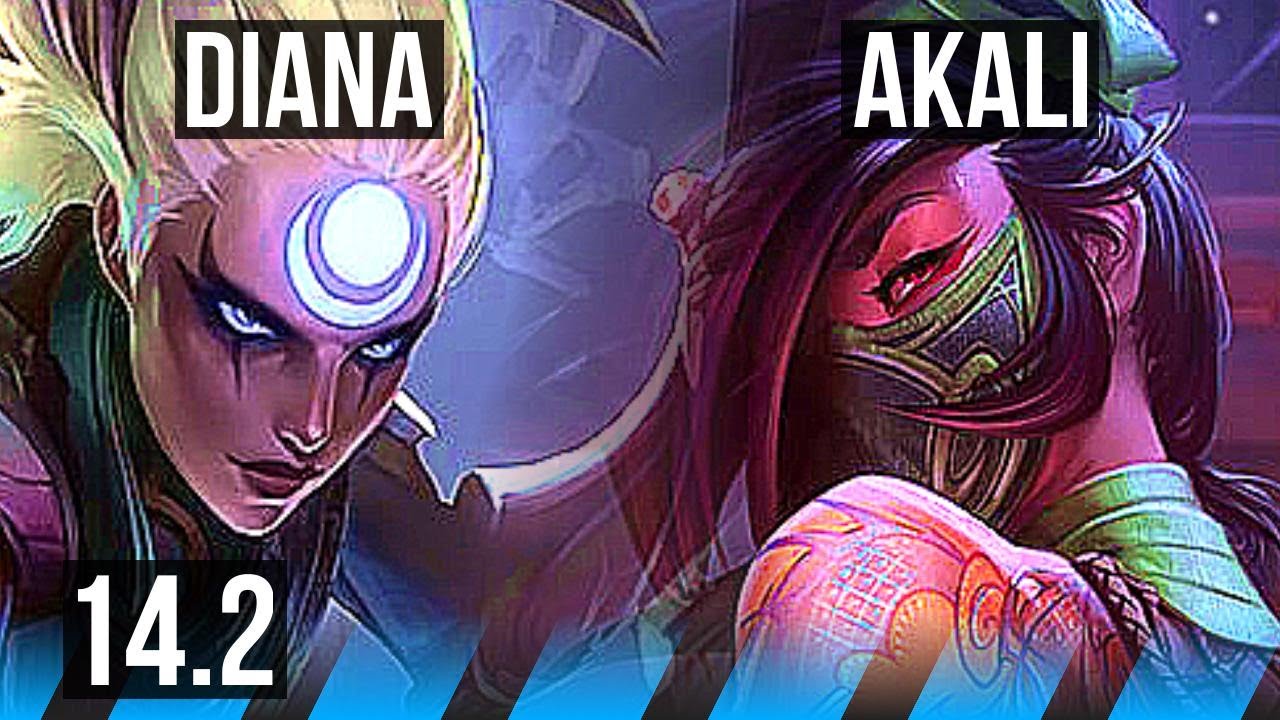 DIANA vs AKALI (MID) | 4/1/1 | TR Diamond | 14.2