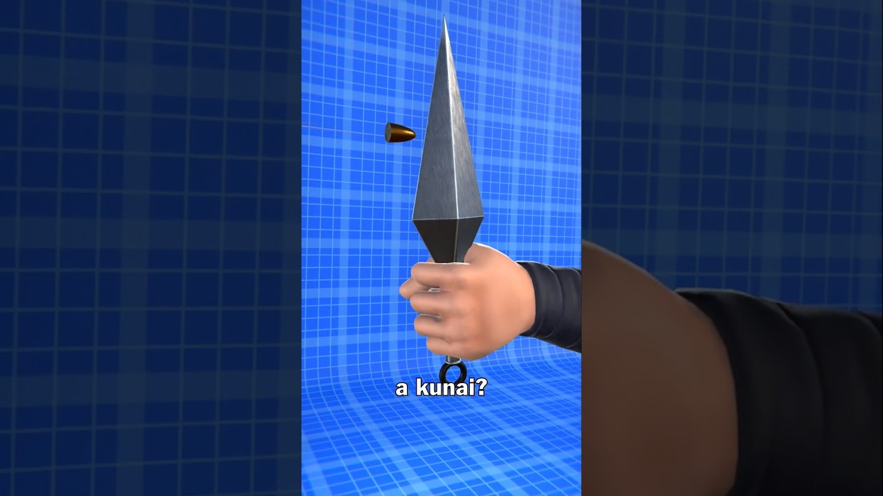 Czy Kunai może przeciąć kulę na p&oacute;ł? 🤔 #szorty #kunai #kula